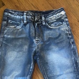 GAP LAMINATED BLUE JEANS